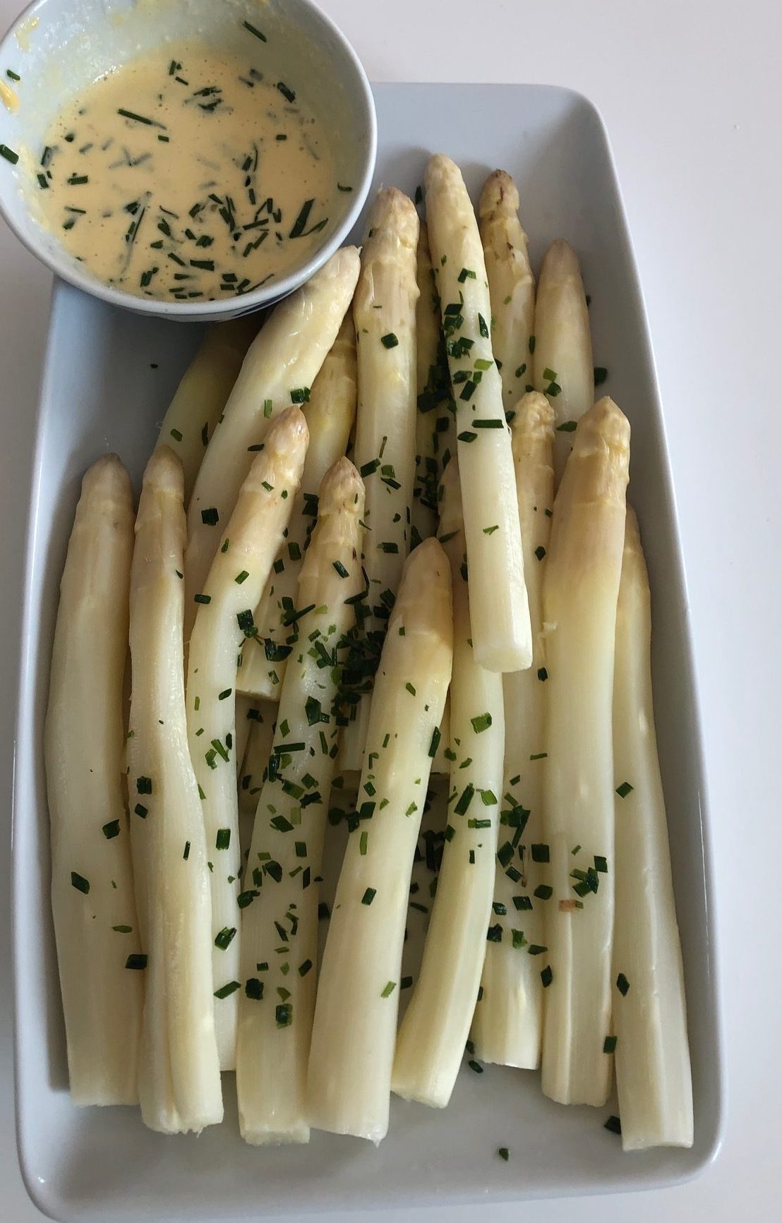 asperge sauce mousseline au citron