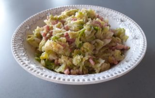 Chou frisé aux lardons