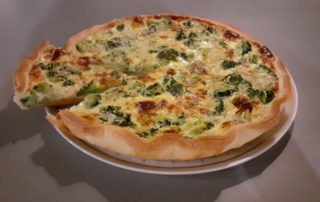 Tarte brocoli saumon fumé