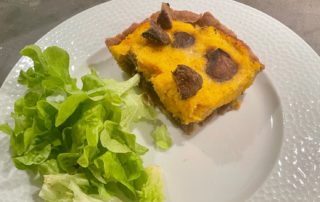 Tarte à la butternut et champignons